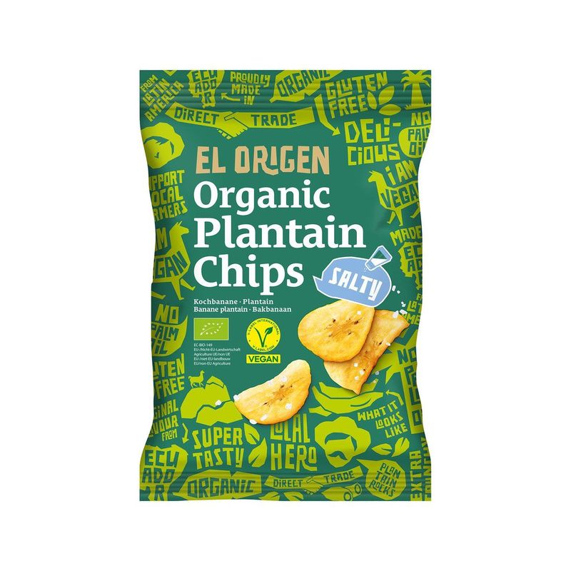 Kochbananen Chips Meersalz, EU Bio