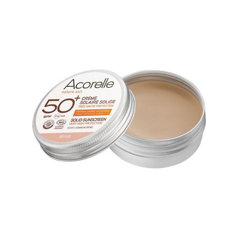 Feste Sonnencreme beige SPF50+, Cosmetique Bio - COSMOS ORGANIC