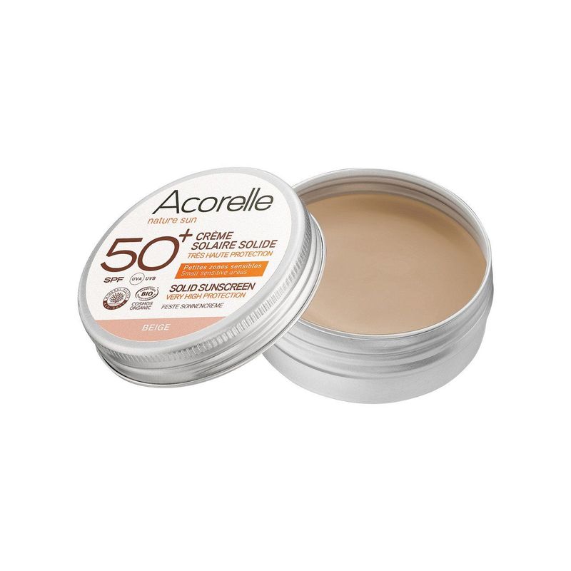 Feste Sonnencreme beige SPF50+, Cosmetique Bio - COSMOS ORGANIC