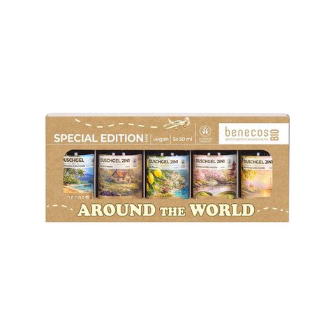 Mini-Set Duschgels - around the world, BDIH COSMOS ORGANIC