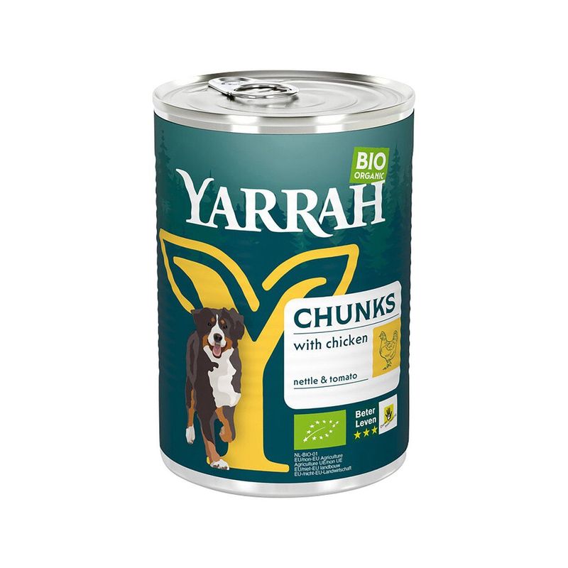 Hundefutter Chunks Huhn, EU Bio
