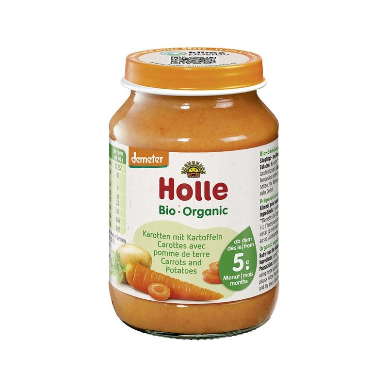 Karotten mit Kartoffeln Kindernahrung, Demeter