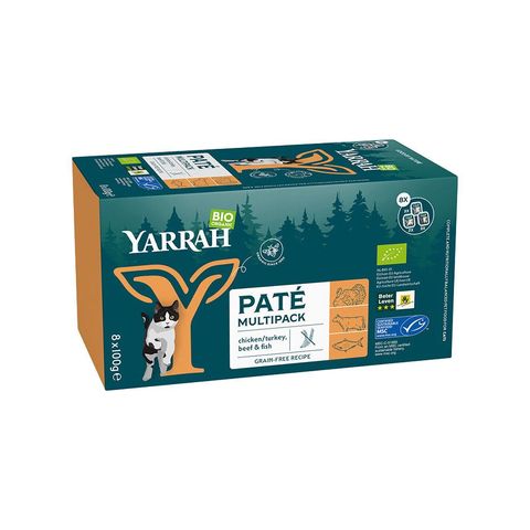 Katzenfutter Paté Multipack grain free, EU Bio