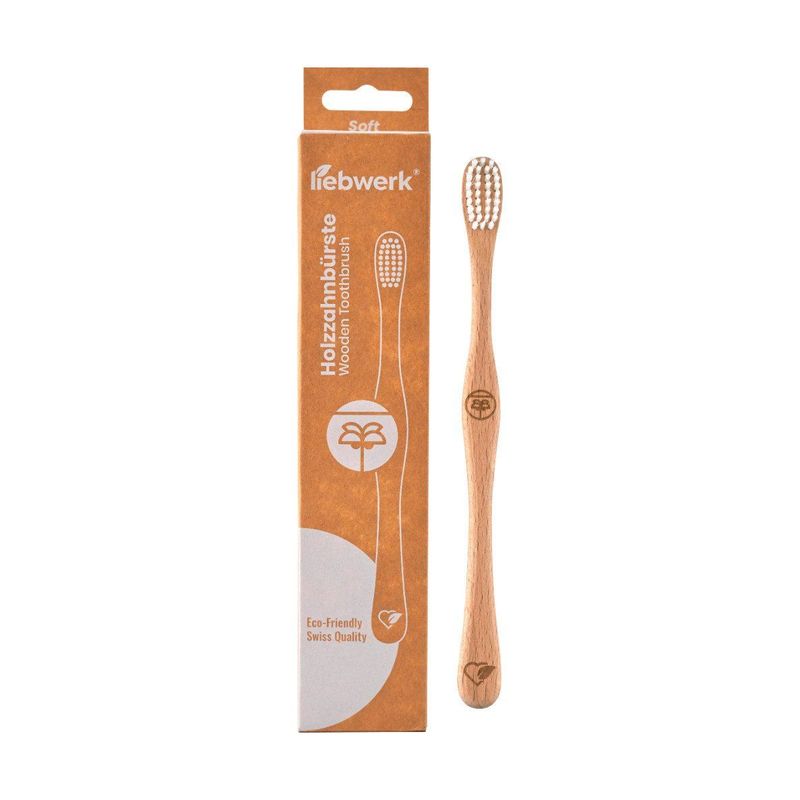Zahnbürste Erwachsene soft PALM, 100% FSC Holz oder Fasern