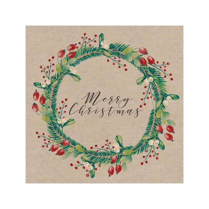 Papierservietten Merry Christmas, 33 x 33 cm, 2-lagig, 100% FSC Holz oder Fasern