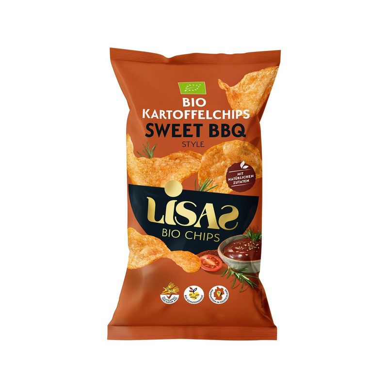 Kartoffelchips Sweet BBQ, EU Bio