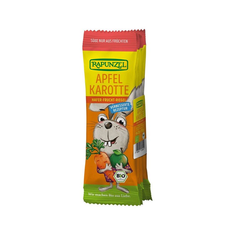 Hafer-Frucht-Gemüseriegel Apfel-Karotte, EU Bio
