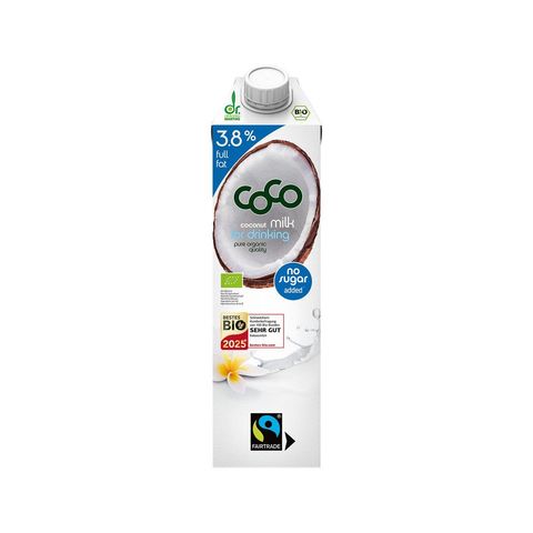 Coco Milk zum Trinken 3.8% no sugar, EU Bio / FLO-Fairtrade