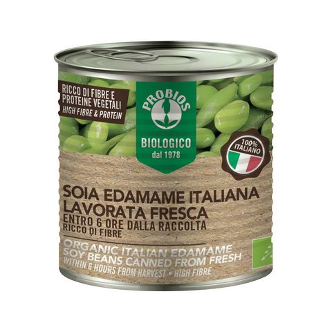 Italienische Edamame Sojabohnen in Wasser, EU Bio