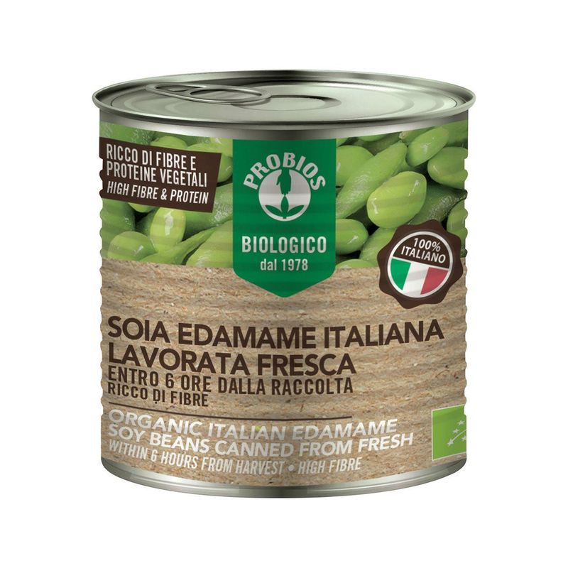 Italienische Edamame Sojabohnen in Wasser, EU Bio