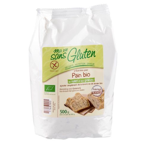 Brotbackmischung Hirsebrot, glutenfrei, EU Bio
