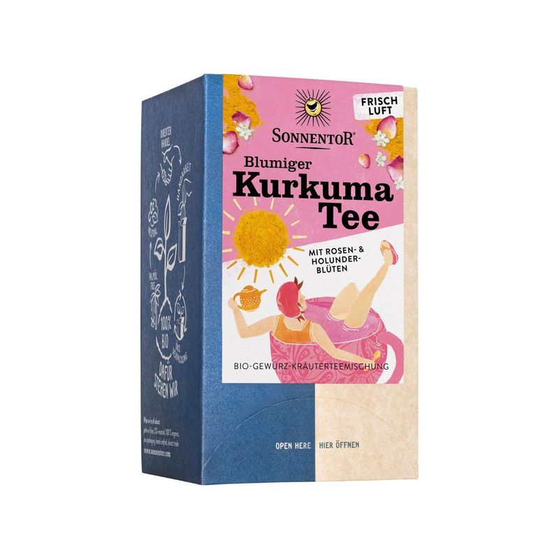 Blumiger Kurkuma Tee, Gewürztee, EU Bio