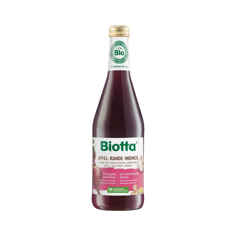Apfel Rande Ingwer Fruchtsaft, Schweizer Bio-Verordnung