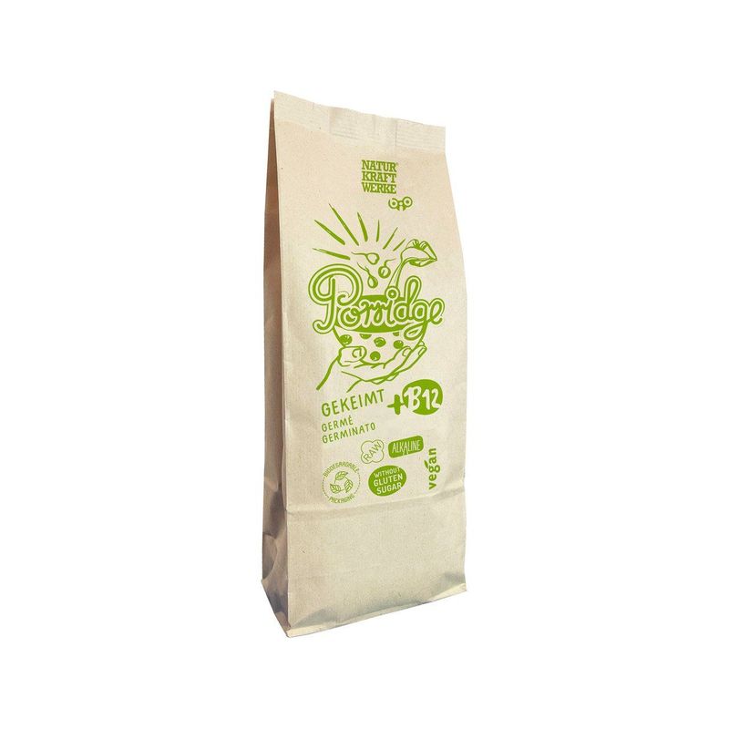 Porridge mit B12, gekeimt, Schweizer Bio-Verordnung