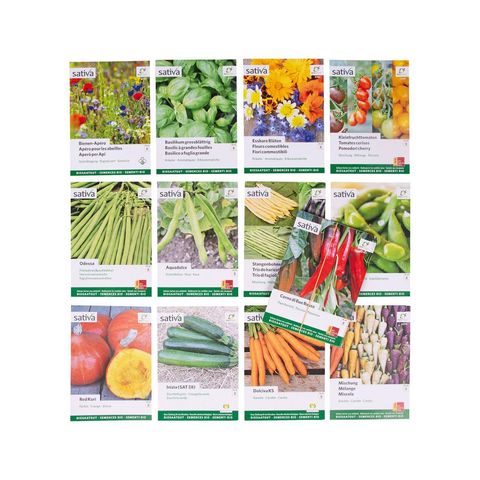 Nachfüllpaket Display «Der vielfältige Biogarten», 100 Tüten, EU Bio