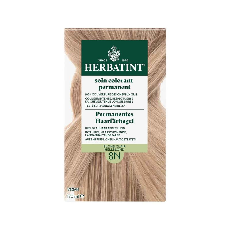 Haarfärbegel 8N Hellblond, ohne Zertifizierung