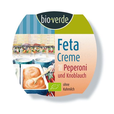 Feta Creme Knoblauch-Peperoni, EU Bio