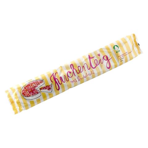 TK Kuchenteig 100% Dinkel, Ø 32 cm, ausgewallt, Bio Knospe
