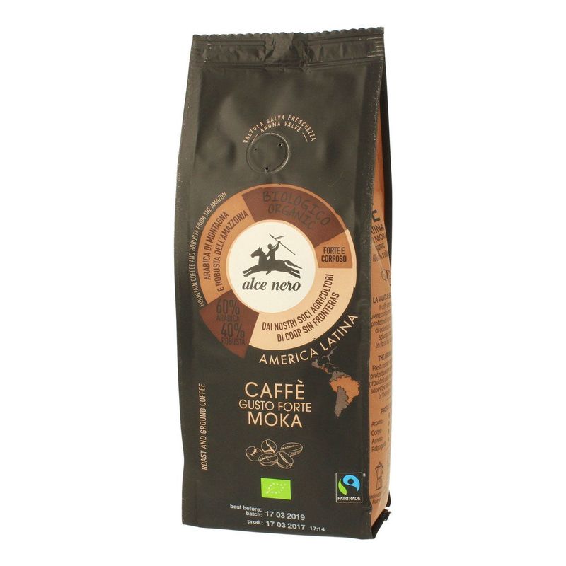 Kaffee Mokka forte gemahlen, Arabica-Robusta, EU Bio / FLO-Fairtrade