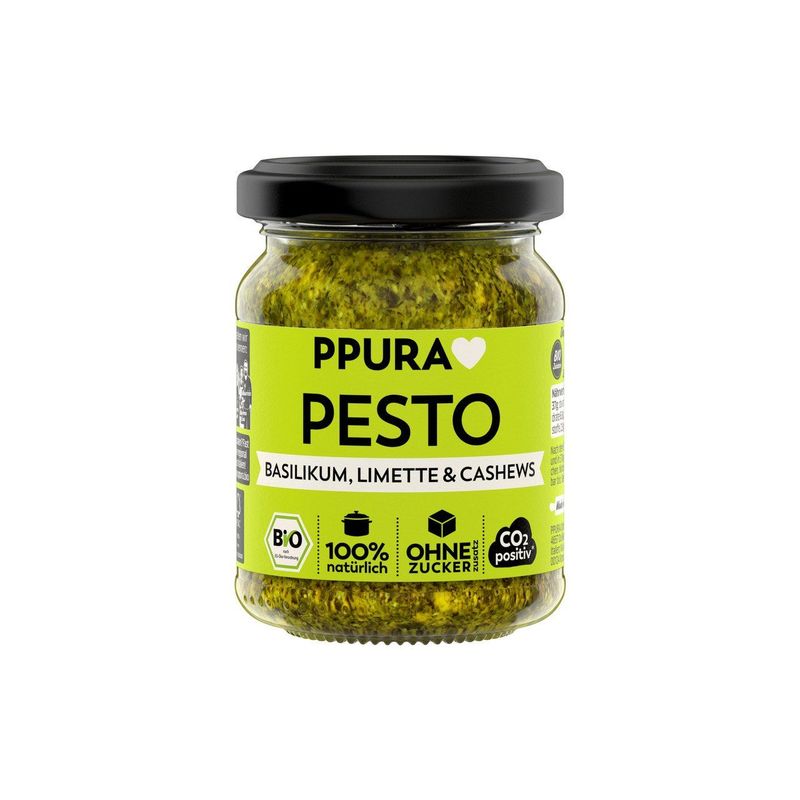 Pesto Ital. Basilikum & Limette, Schweizer Bio-Verordnung