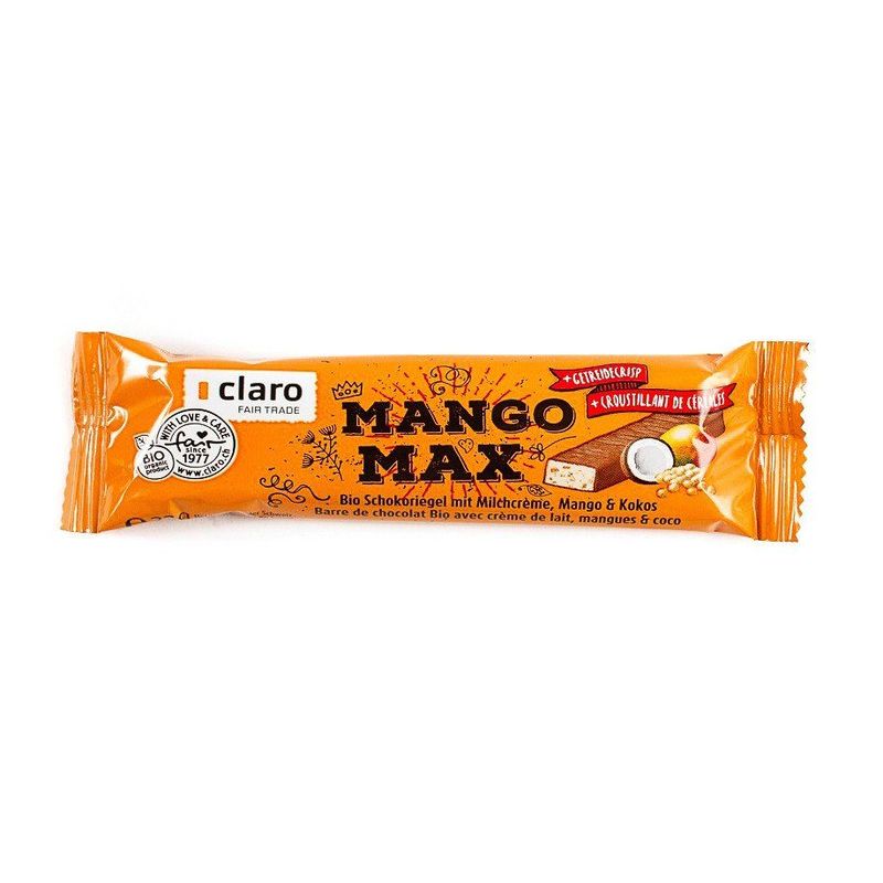 Riegel Max Mango-Kokos, Schweizer Bio-Verordnung / Fairer Handel (Claro; Hand in Hand; etc.)