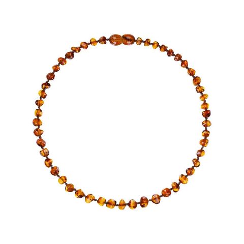 Natur-Bernstein Babykette Cognac, ohne Zertifizierung