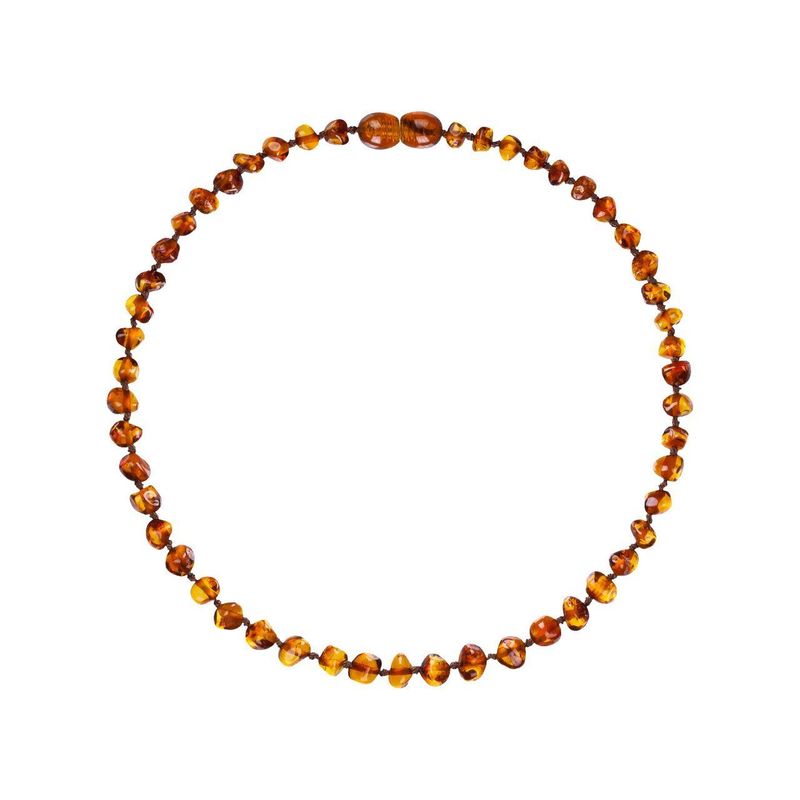 Natur-Bernstein Babykette Cognac, ohne Zertifizierung