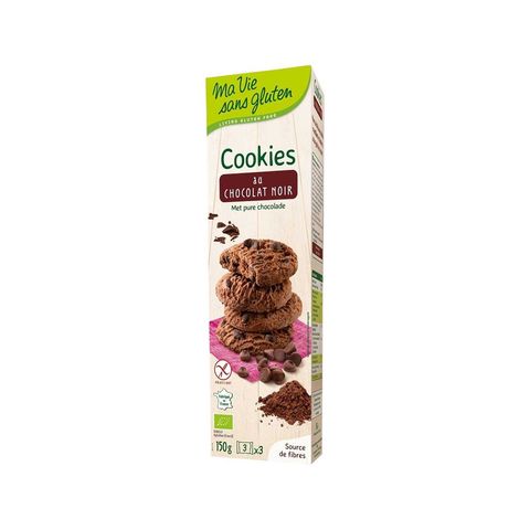 Cookies Zartbitterschokolade glutenfrei, EU Bio