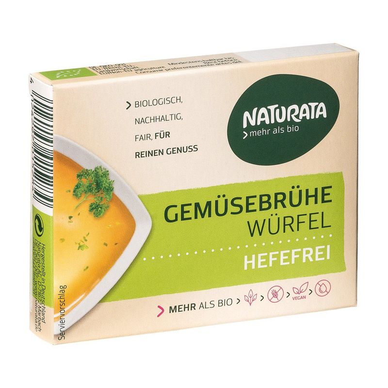 Gemüsebrühe Würfel hefefrei ohne Palmöl, EU Bio