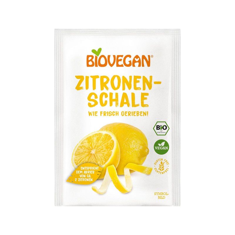 Zitronenschale gerieben, gefriergetrocknet, EU Bio