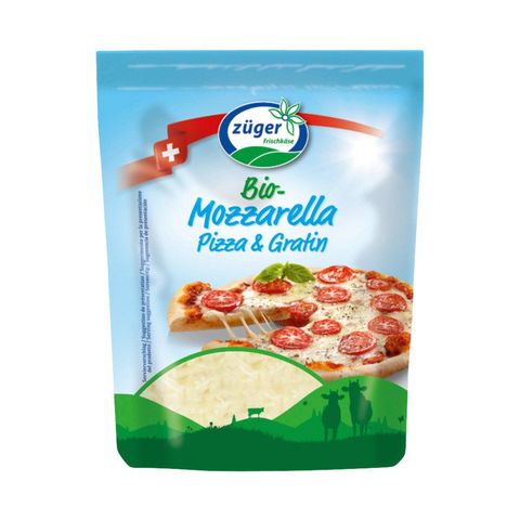 Mozzarella gerieben, Schweizer Bio-Verordnung