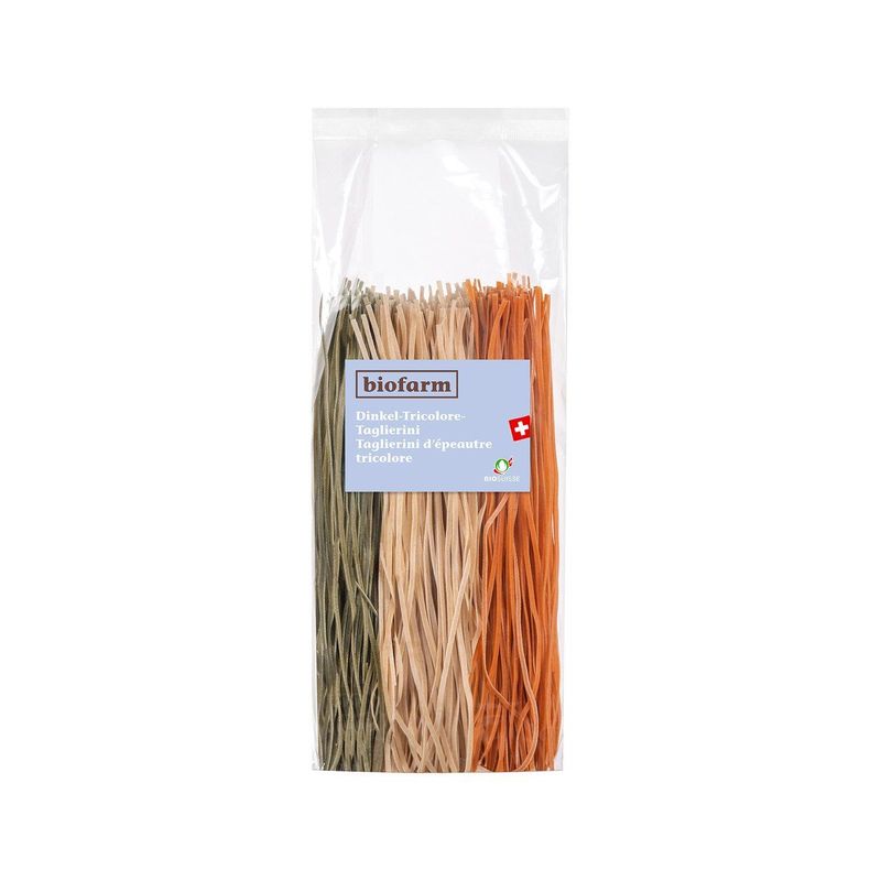 Taglierini Dinkel-Tricolore, Bio Knospe Schweiz