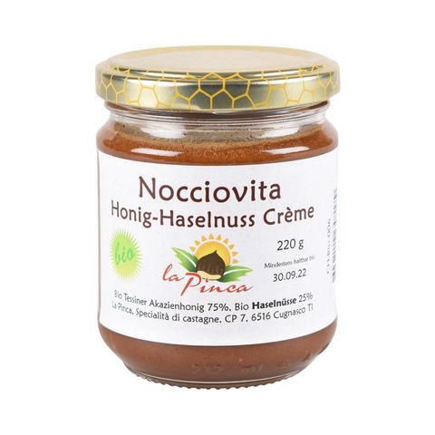 Crème Honig-Haselnuss 'Nocciovita', Schweizer Bio-Verordnung