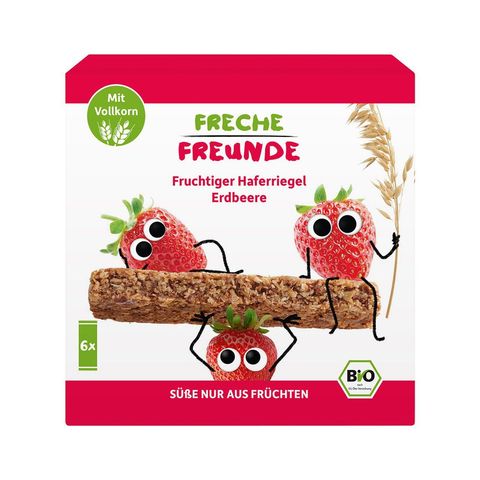 Haferriegel Erdbeere, EU Bio