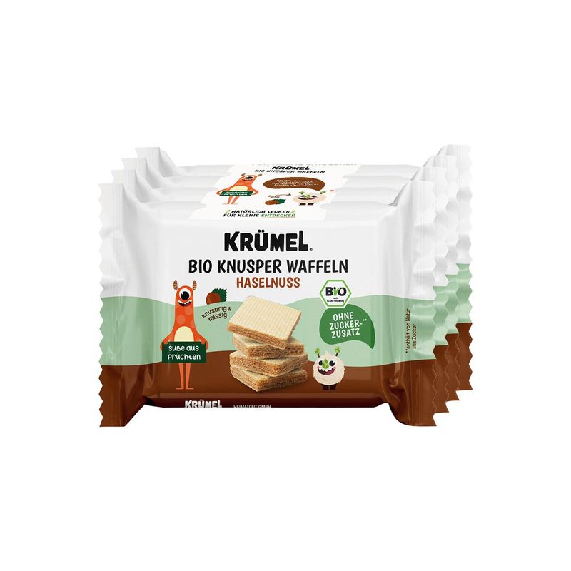 Knusper Waffeln Haselnuss, EU Bio