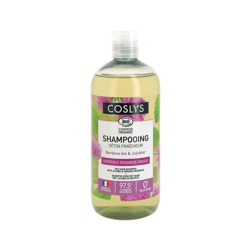 Shampoo für fettendes Haar mit Klette & Jujube, Cosmetique Bio - COSMOS ORGANIC