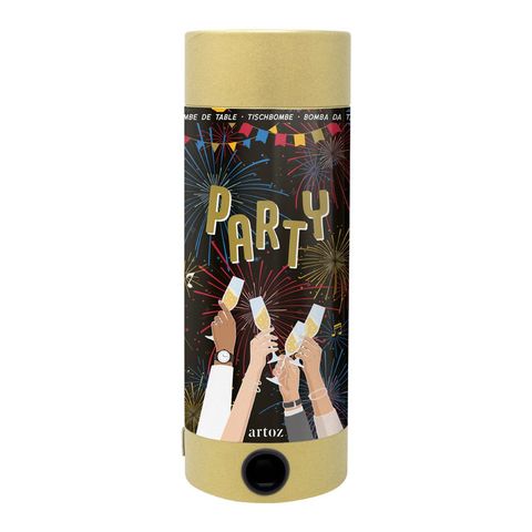 Tischbombe Silvester Party (deutsch), ohne Zertifizierung