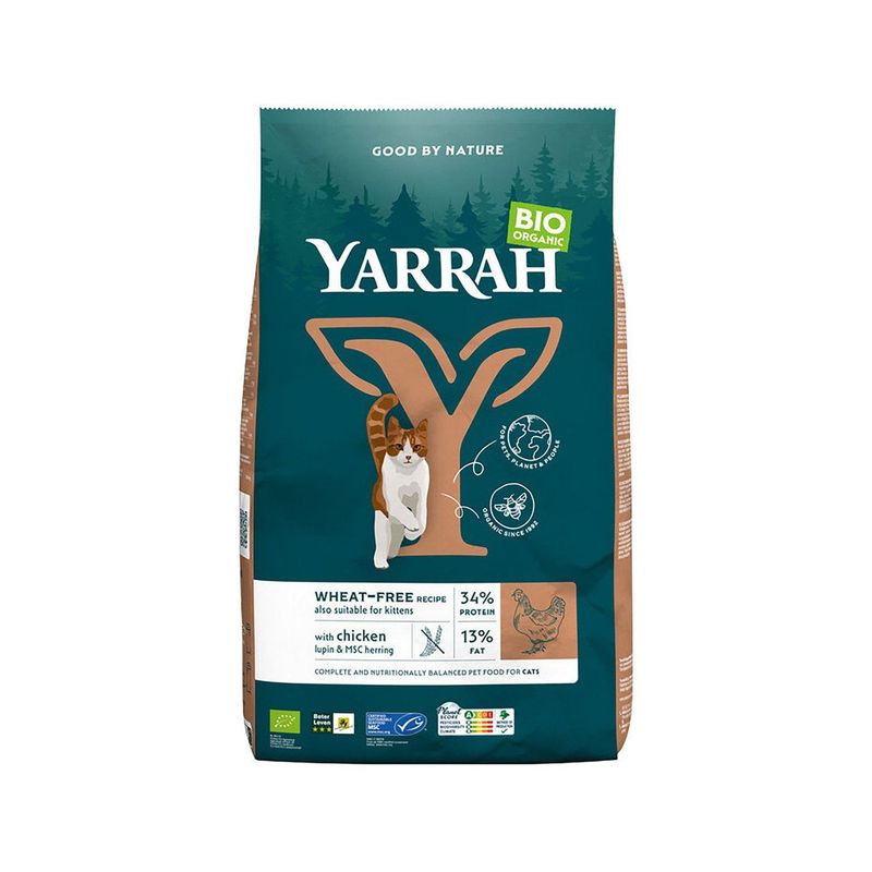 Katzenfutter Wheat Free Huhn & Hering, EU Bio