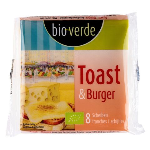 Toast & Burger Schmelzkäsescheiben, EU Bio