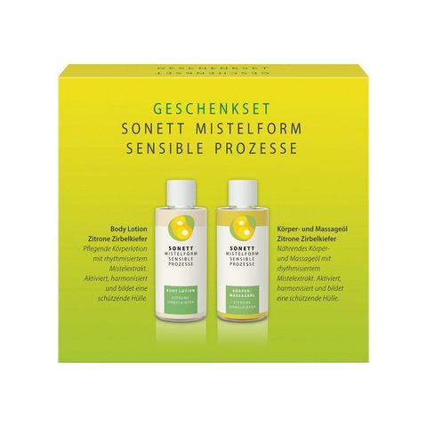 Geschenkset Mistelform Zitrone Zirbenkiefer, Natural Cosmetic