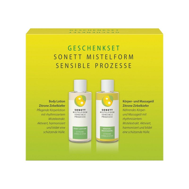 Geschenkset Mistelform Zitrone Zirbenkiefer, Natural Cosmetic