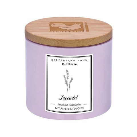 Rapswachs Duftkerze lavendel Glas, Lavendel, ohne Zertifizierung