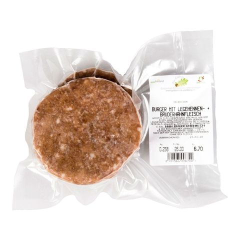 TK Geflügel-Burger von Bruderhahn und Legehenne, Bio Knospe Schweiz