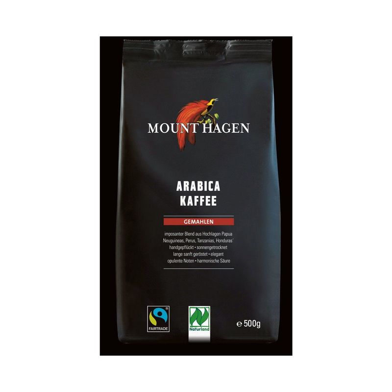 Kaffeebohnen gemahlen Papua Neuguinea (Arabica), EU Bio / FLO-Fairtrade