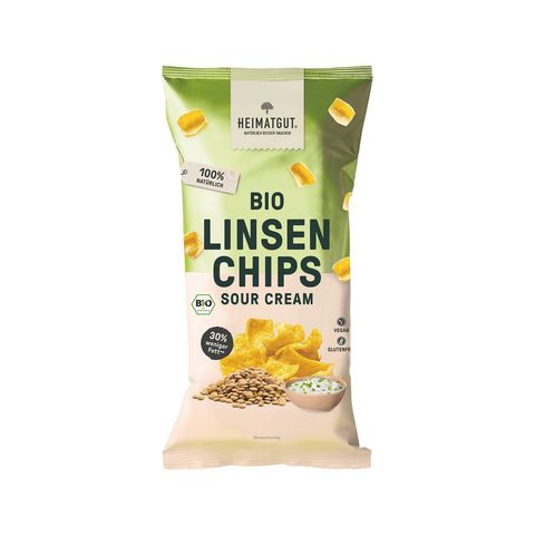 Linsen Chips Sour Cream, EU Bio
