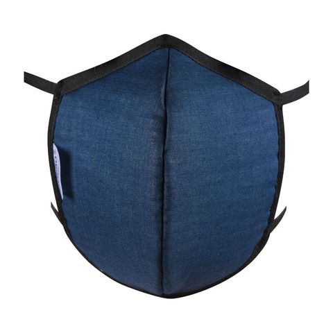 Community Stoffmaske blau mit Ohrenbändern, S, Livipro Community Masken