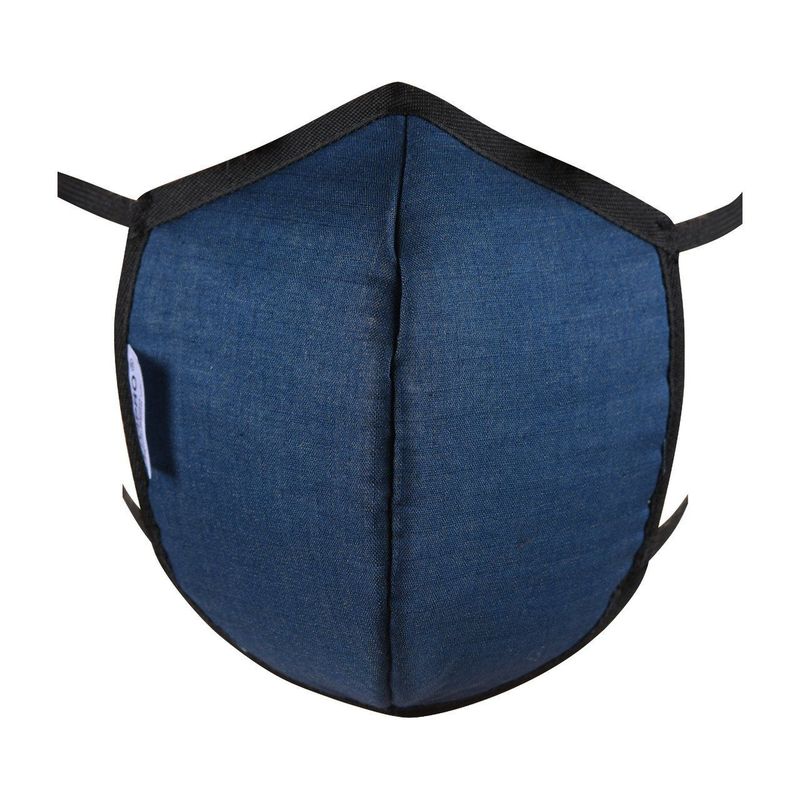 Community Stoffmaske blau mit Ohrenbändern, S, Livipro Community Masken