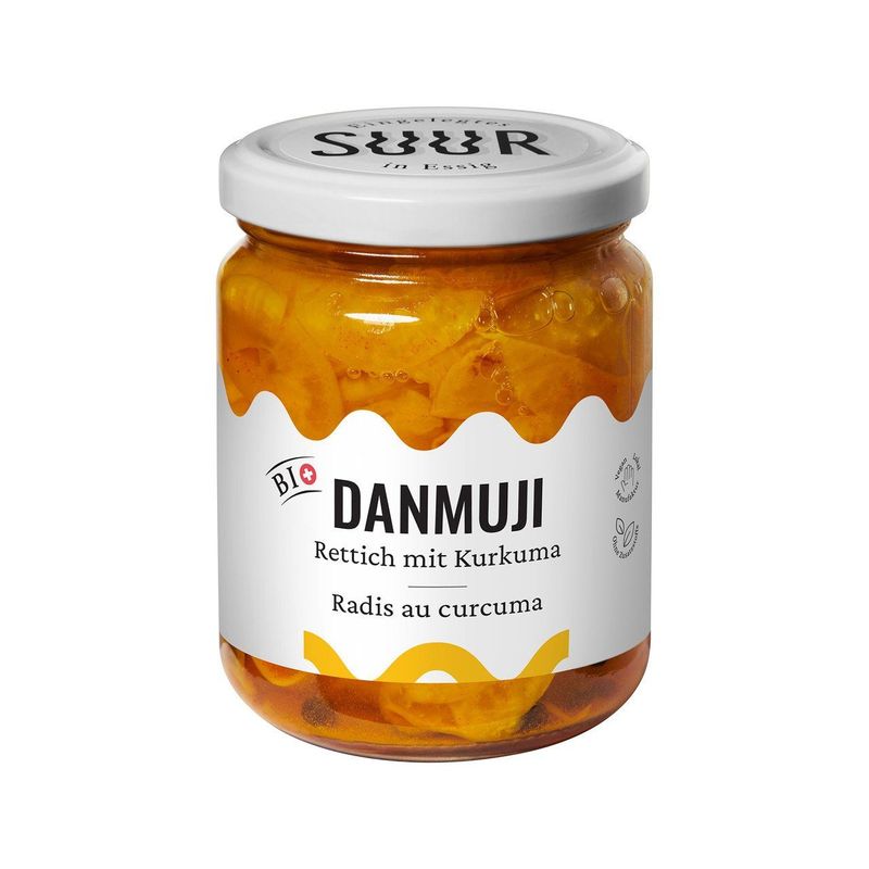 Danmuji - Rettich mit Kurkuma, Schweizer Bio-Verordnung