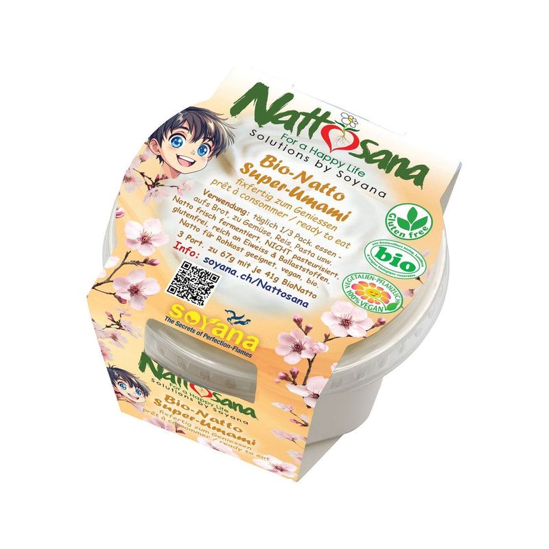 Natto Super-Umami, fermentierte Soya-Natto-Paste, Schweizer Bio-Verordnung
