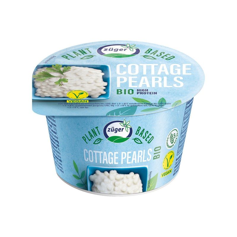 Cottage Pearls Alternative zu Hüttenkäse, Schweizer Bio-Verordnung